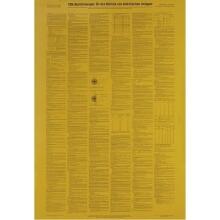 PVC-Schild VDE-Bestimmungen gelb, 700 x 500mm f.d. Betrieb