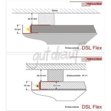 LED-Profil DSL/Flex/12,5mm/2m ca. 835 g/inkl. Grundierung