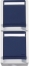 OPUS RESIST Schutzkontakt-Steckdose 2-fach, senkrecht, mit erhöhtem Berührungsschutz hellgrau/stahlblau
