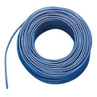Aderltg., H07V-K 6,0, blau flexibel, 100m Ring