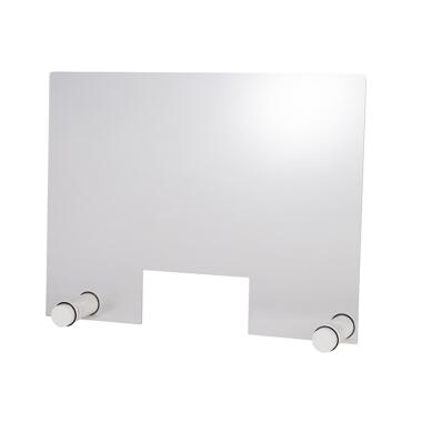 Hygieneschutzwand „ROUND WHITE“ Öffnung 26 x 13 cm 98012