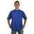 gut drauf-T-Shirt Größe: M BASIC, Farbe: Reflexblau