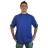 gut drauf-T-Shirt Größe: S BASIC, Farbe: Reflexblau