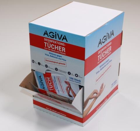 Agiva  Desinfektions-Tücher 100 Stück -  2in1